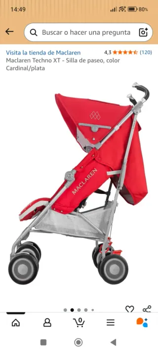 Maclaren Techno XT Carrito Bebé Nuevo