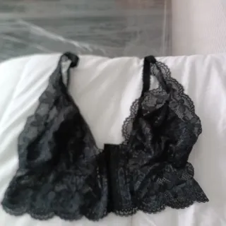 Sujetador de encaje negro