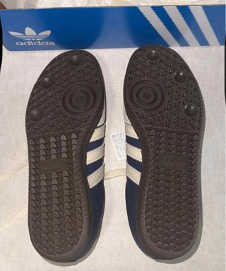 Adidas Samba Mujer Azul y Beige