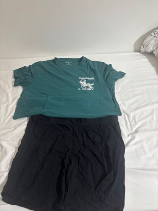 Pijama Primark Verde y Negro