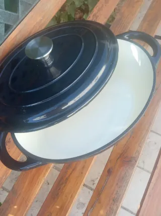 Olla Cacerola Hierro Fundido Negra