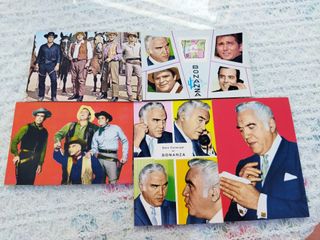 Lote 5 cartoline Bonanza anni '60