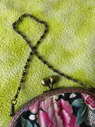 Bolso flores hecho a mano