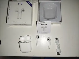 Auriculares i12 TWS Blancos