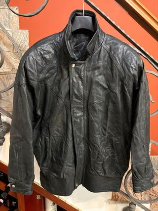 Giubbino Biker Vera Pelle Vintage Anni 80’