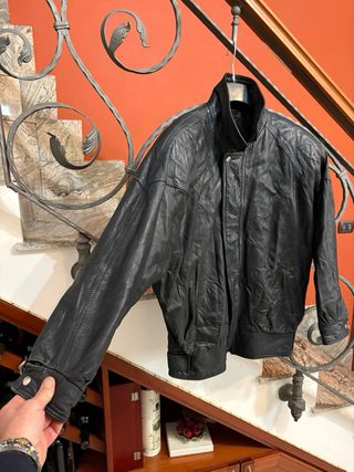 Giubbino Biker Vera Pelle Vintage Anni 80’
