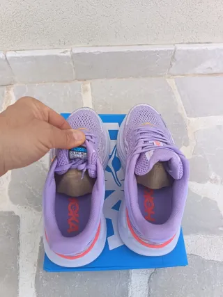 Scarpe Hoka Donna Viola/Arancio Taglia 38