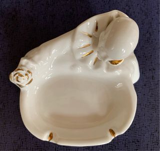 Posacenere in porcellana di Limoges