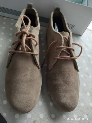 2 Pares Zapatos Piel Vuelta Talla 38