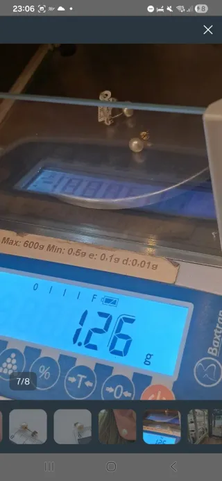 Pendientes perlas oro 18k