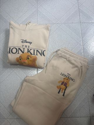 Chándal Rey León Disney Beige
