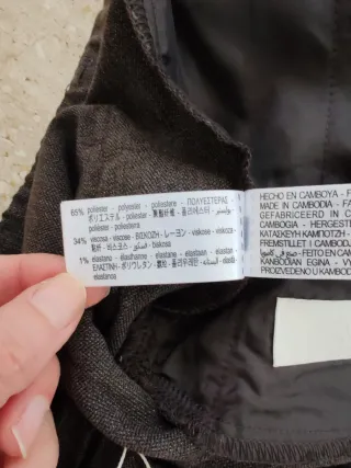 Pantalón pinzas Zara