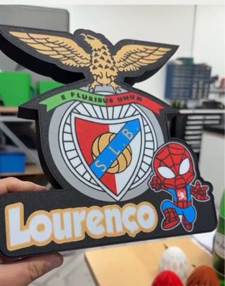 Luminária S.L. Benfica - Personalizável