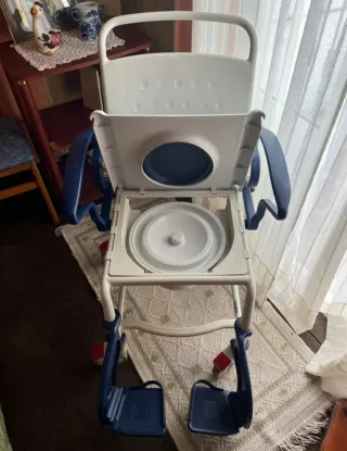 Silla ducha WC portátil