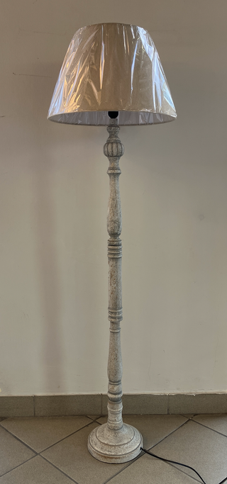 Lampada terra legno e paralume