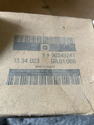 Bomba de agua Opel GM 90349241