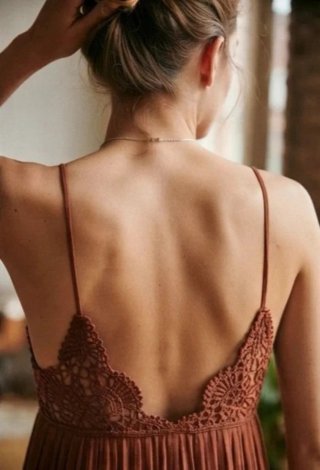 Vestido Zara Midi Encaje Talla M