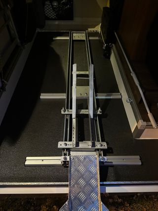 Porta motos para garaje de autocaravana