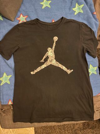 T-shirt Jordan uomo nera