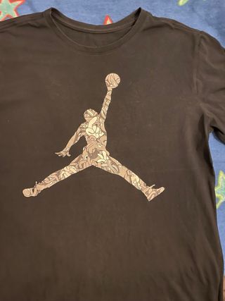 T-shirt Jordan uomo nera