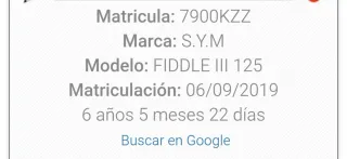 SYM 125 Scooter Negra Automática