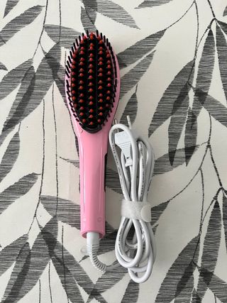 Cepillo Plancha Rosa Eléctrico