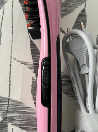 Cepillo Plancha Rosa Eléctrico