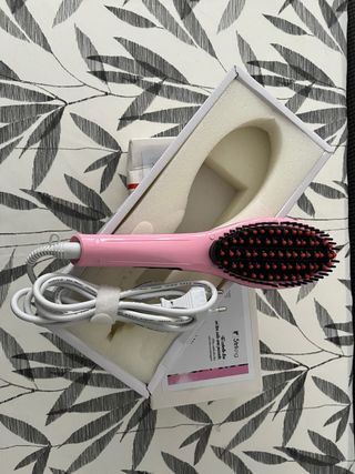 Cepillo Plancha Rosa Eléctrico