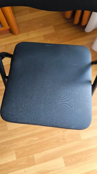 Silla plegable negra