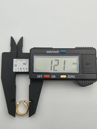 Pendientes Aros de Oro 18K, Diseño Versace, 1gr