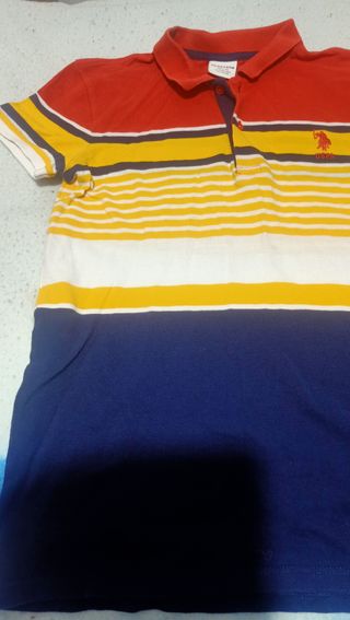 Polo U.S. Polo Assn. niño rayas