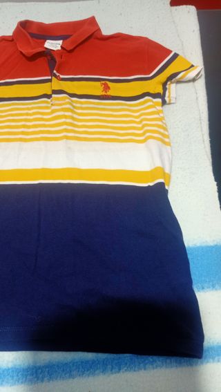 Polo U.S. Polo Assn. niño rayas