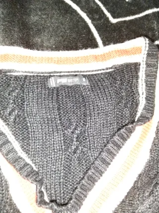 Jersey Oversize LS Negro y Rojo