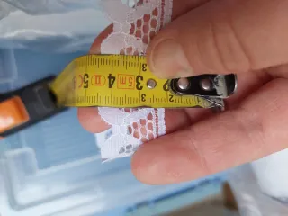 4 rollos encaje blanco 2,5 cm