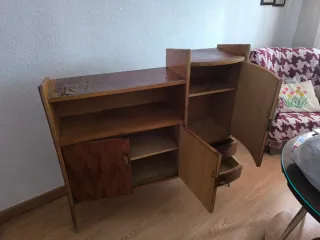 Mueble vintage TV/HI FI madera estilo escandinavo