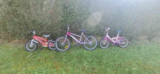 Lote 3 bicicletas infantiles