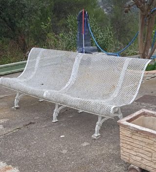 Banco de jardín de hierro