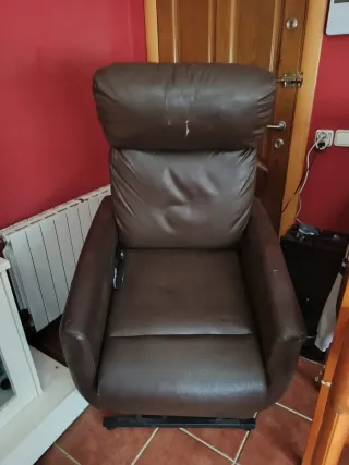 Sillón reclinable de piel