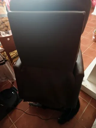 Sillón reclinable de piel