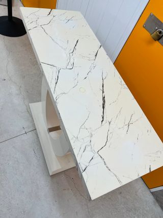 Mesa de madera blanca mesa entrada mesa elegante