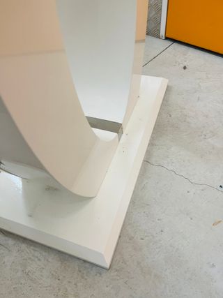 Mesa de madera blanca mesa entrada mesa elegante