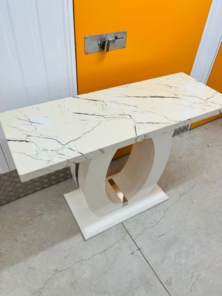 Mesa de madera blanca mesa entrada mesa elegante