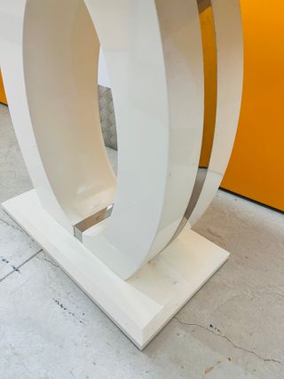 Mesa de madera blanca mesa entrada mesa elegante