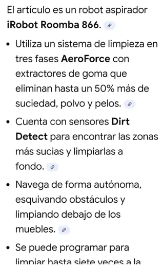 Robot Aspirador iRobot Roomba