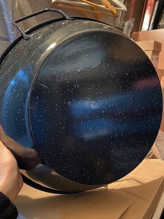 Sartén honda/wok negro metal
