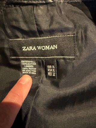 Americana Piel Zara Negra