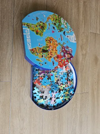 Puzzle Mapa del Mundo Infantil 250 Piezas