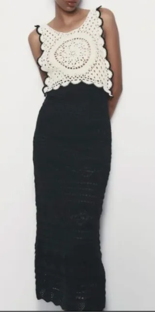 Vestido Crochet Zara Talla M