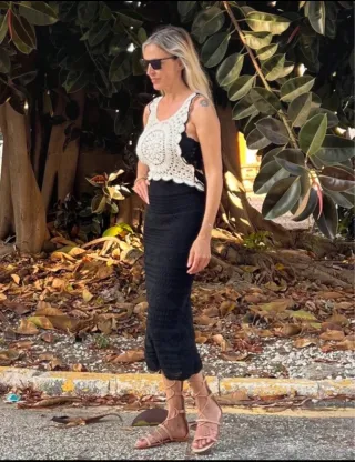 Vestido Crochet Zara Talla M