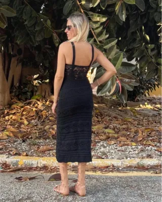 Vestido Crochet Zara Talla M